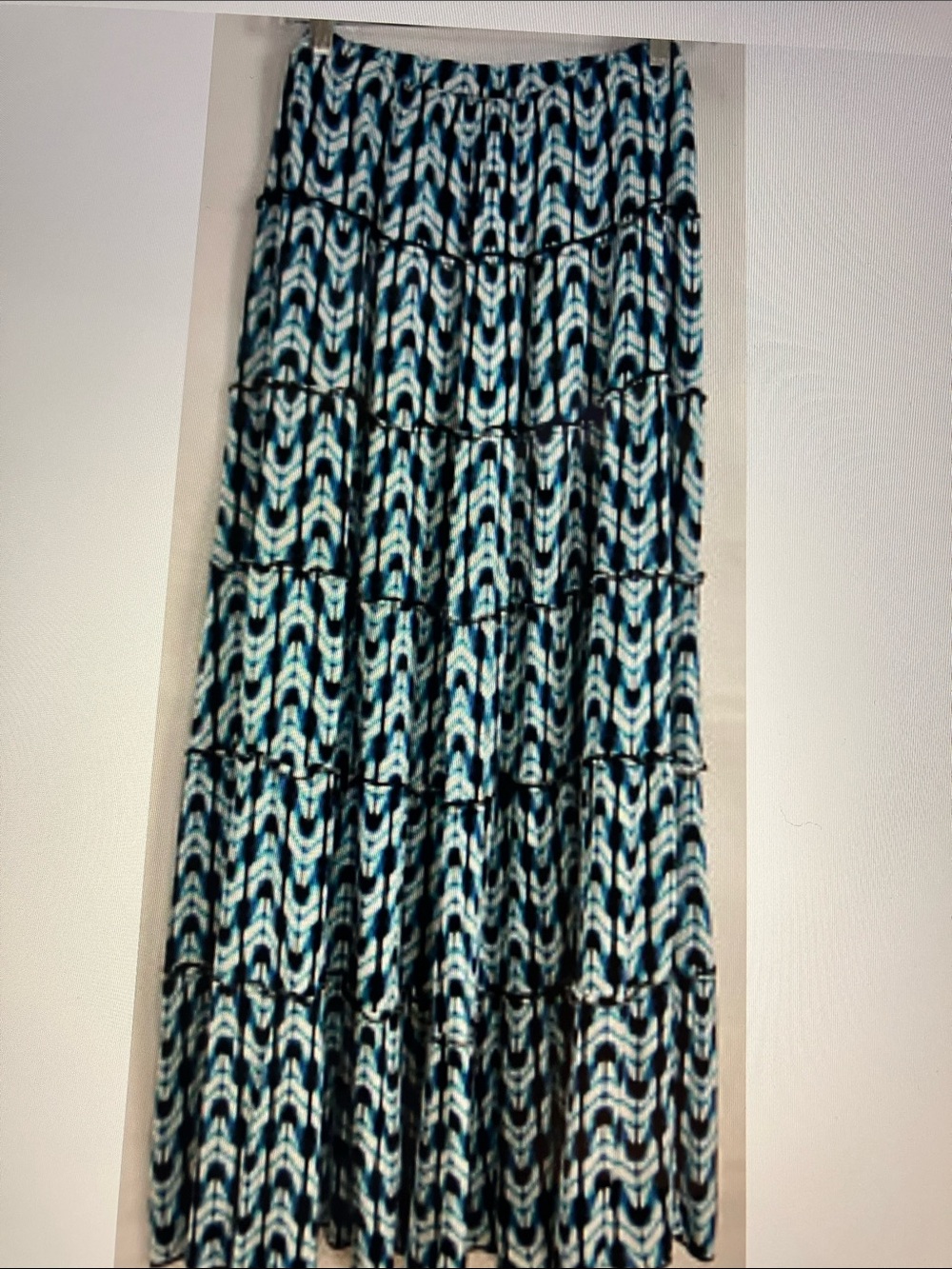 DB Established Maxi Skirt in Teal and Black